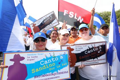 Canto a Sandino por la Paz en el 123 Aniversario del Nacimiento del General de Hombres Libres
