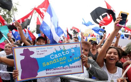 Canto a Sandino por la Paz en el 123 Aniversario del Nacimiento del General de Hombres Libres
