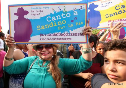 Canto a Sandino por la Paz en el 123 Aniversario del Nacimiento del General de Hombres Libres