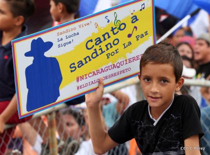 Canto a Sandino por la Paz en el 123 Aniversario del Nacimiento del General de Hombres Libres
