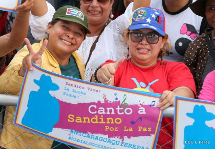 Canto a Sandino por la Paz en el 123 Aniversario del Nacimiento del General de Hombres Libres