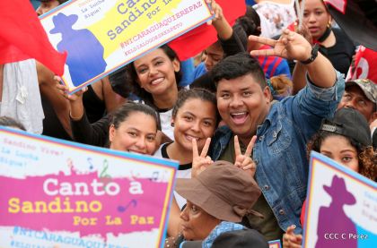 Canto a Sandino por la Paz en el 123 Aniversario del Nacimiento del General de Hombres Libres