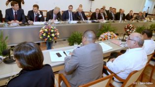 Presidente Daniel sostiene encuentro con delegación de la Federación Rusa