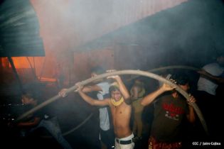 Incendio en el Mercado Oriental