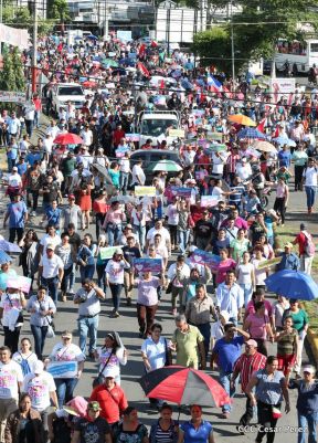 Miles caminaron por la Paz en Nicaragua
