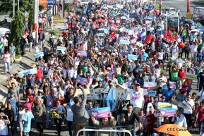 Miles caminaron por la Paz en Nicaragua