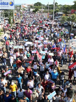 Miles caminaron por la Paz en Nicaragua