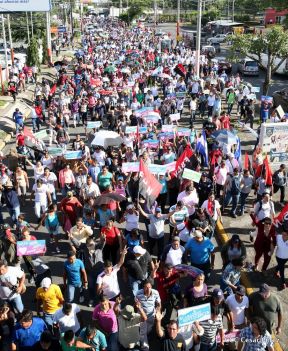 Miles caminaron por la Paz en Nicaragua