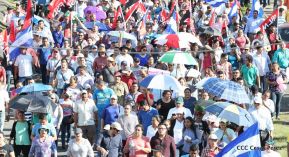 Miles caminaron por la Paz en Nicaragua