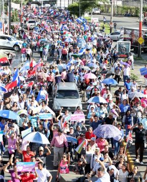 Miles caminaron por la Paz en Nicaragua