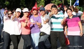 Miles caminaron por la Paz en Nicaragua