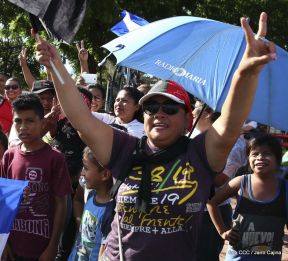 Miles caminaron por la Paz en Nicaragua