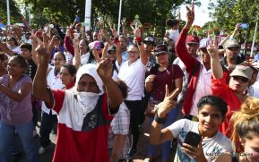 Miles caminaron por la Paz en Nicaragua