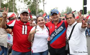 Pueblo nicaragüense camina por la paz y la tranquilidad