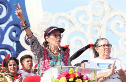 Familias reafirman compromiso por la paz y ratifican apoyo al Gobierno del Presidente Daniel y la Compañera Rosario