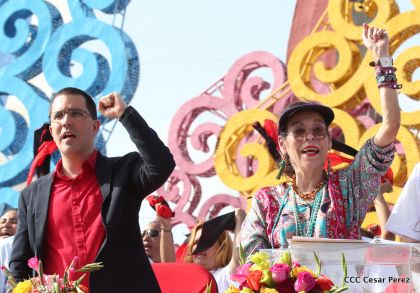 Familias reafirman compromiso por la paz y ratifican apoyo al Gobierno del Presidente Daniel y la Compañera Rosario