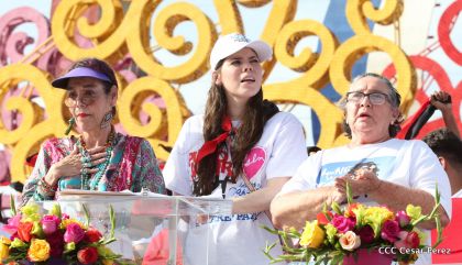 Familias reafirman compromiso por la paz y ratifican apoyo al Gobierno del Presidente Daniel y la Compañera Rosario