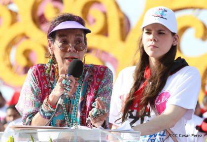 Familias reafirman compromiso por la paz y ratifican apoyo al Gobierno del Presidente Daniel y la Compañera Rosario