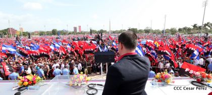 Familias reafirman compromiso por la paz y ratifican apoyo al Gobierno del Presidente Daniel y la Compañera Rosario