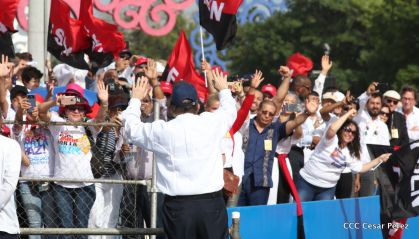 Familias reafirman compromiso por la paz y ratifican apoyo al Gobierno del Presidente Daniel y la Compañera Rosario