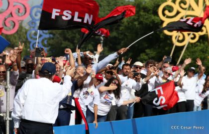 Familias reafirman compromiso por la paz y ratifican apoyo al Gobierno del Presidente Daniel y la Compañera Rosario