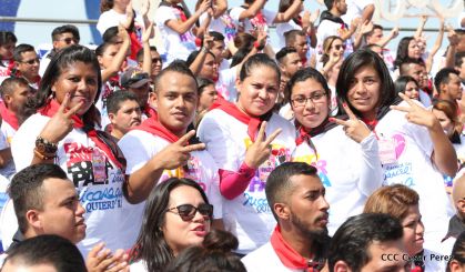 Familias reafirman compromiso por la paz y ratifican apoyo al Gobierno del Presidente Daniel y la Compañera Rosario