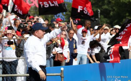 Familias reafirman compromiso por la paz y ratifican apoyo al Gobierno del Presidente Daniel y la Compañera Rosario