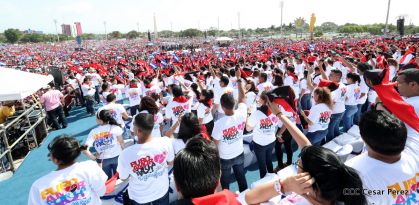 Familias reafirman compromiso por la paz y ratifican apoyo al Gobierno del Presidente Daniel y la Compañera Rosario