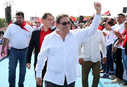 Familias reafirman compromiso por la paz y ratifican apoyo al Gobierno del Presidente Daniel y la Compañera Rosario