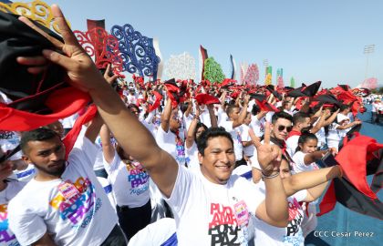 Familias reafirman compromiso por la paz y ratifican apoyo al Gobierno del Presidente Daniel y la Compañera Rosario