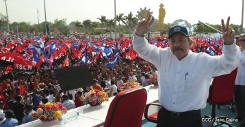 Familias reafirman compromiso por la paz y ratifican apoyo al Gobierno del Presidente Daniel y la Compañera Rosario