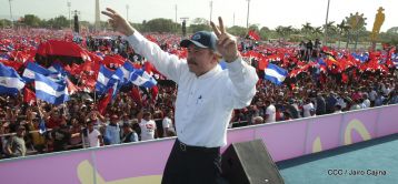 Familias reafirman compromiso por la paz y ratifican apoyo al Gobierno del Presidente Daniel y la Compañera Rosario