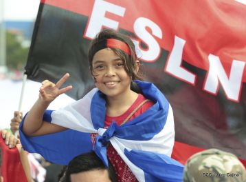 Familias reafirman compromiso por la paz y ratifican apoyo al Gobierno del Presidente Daniel y la Compañera Rosario