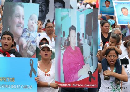 Familias nicaragüenses exigen justicia para las víctimas del terrorismo golpista