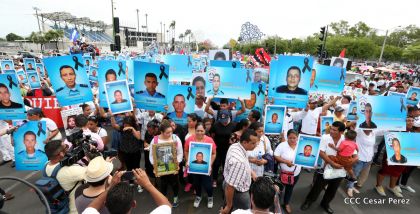Familias nicaragüenses exigen justicia para las víctimas del terrorismo golpista