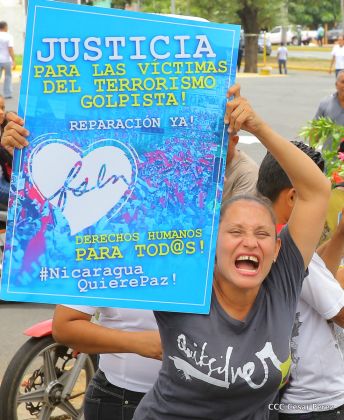 Familias nicaragüenses exigen justicia para las víctimas del terrorismo golpista