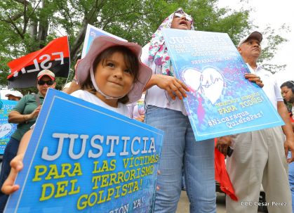 Familias nicaragüenses exigen justicia para las víctimas del terrorismo golpista