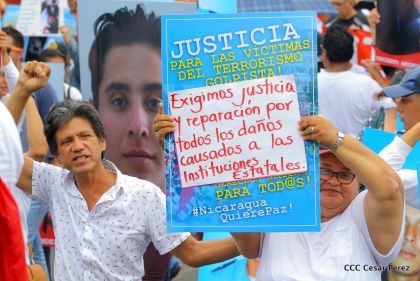Familias nicaragüenses exigen justicia para las víctimas del terrorismo golpista