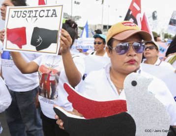 Familias nicaragüenses exigen justicia para las víctimas del terrorismo golpista