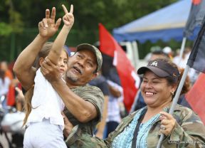 Mar de pueblo reclama justicia y reparación para las víctimas y castigo para los terroristas golpistas
