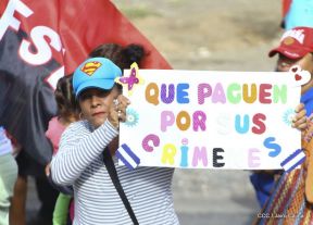 Miles piden Justicia para las víctimas del terrorismo golpista y conmemoran el 38 Aniversario de la Alfabetización