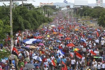 Justicia para víctimas del terrorismo, claman miles de nicaragüenses en Aniversario de Pancasán