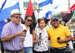 Periodistas sandinistas se pronuncian en defensa de la paz y la justicia