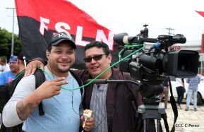 Periodistas sandinistas se pronuncian en defensa de la paz y la justicia