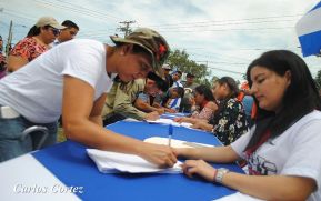 Periodistas sandinistas se pronuncian en defensa de la paz y la justicia