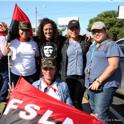 ¡Caminamos para honrar a nuestra Nicaragua Libre!