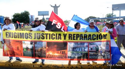 ¡Caminamos para honrar a nuestra Nicaragua Libre!