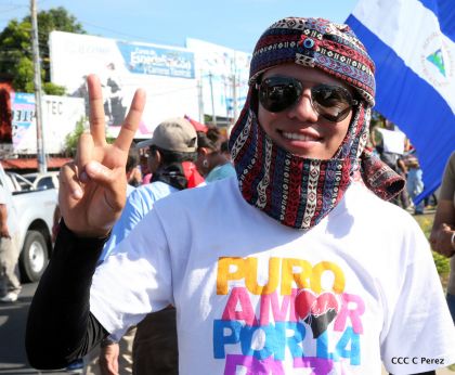 ¡Caminamos para honrar a nuestra Nicaragua Libre!