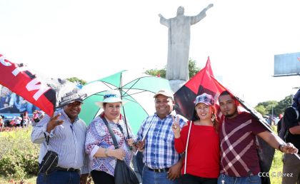 ¡Caminamos para honrar a nuestra Nicaragua Libre!