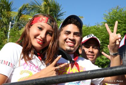 ¡Caminamos para honrar a nuestra Nicaragua Libre!